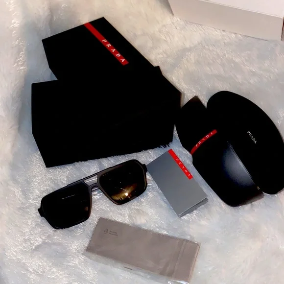 Never worn still in box Prada sunglasses OPEN BOX*- Prada sunglasses black. | eBay main image 3